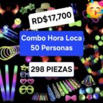 Combo hora loca 50 personas 298 piezas