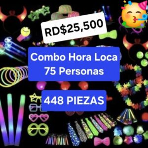 Combo hora loca 75 personas 448 piezas