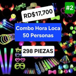 Combo #2 hora loca 50 personas 298 piezas