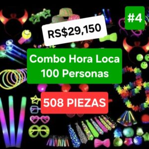 Combo #4 hora loca 100 personas 508 piezas