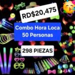 Combo hora loca 50 personas 298 piezas