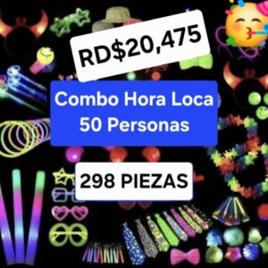 Combo hora loca 50 personas 298 piezas