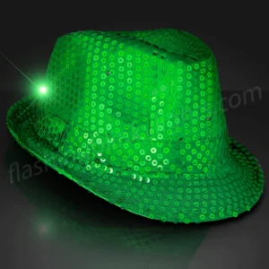 Sombrero con luces led de jazz multicolor