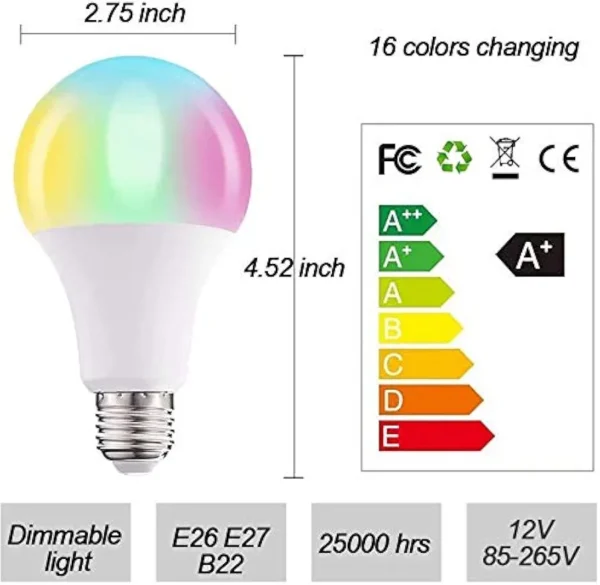 Bombillo RGB Led control remoto - Image 3
