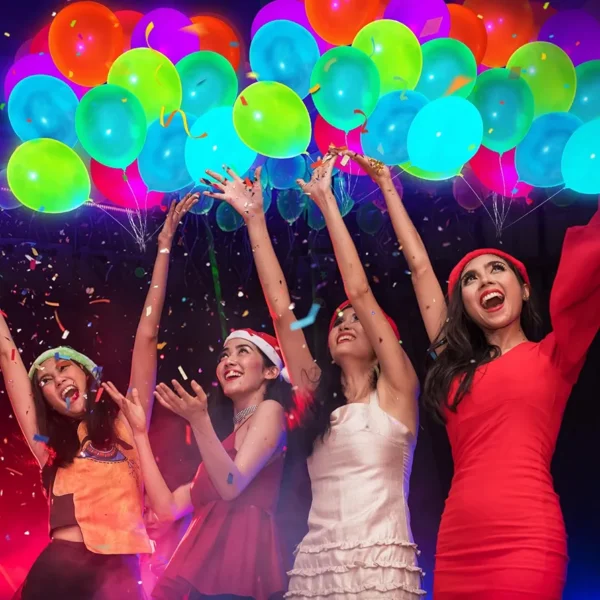 Globos neon multicolor paq. 100 pcs - Image 2