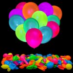 Globos neon multicolor paq. 100 pcs 12 pulg.