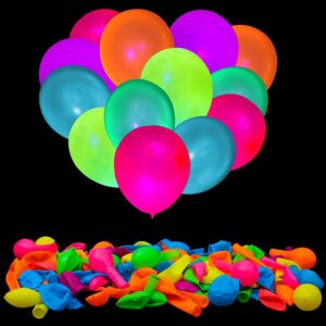 Globos neon multicolor paq. 100 pcs