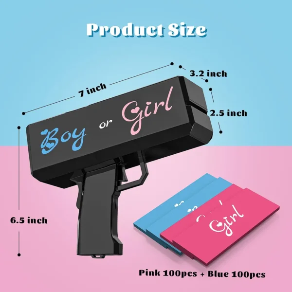Pistola de dinero para revelación de género - Image 4
