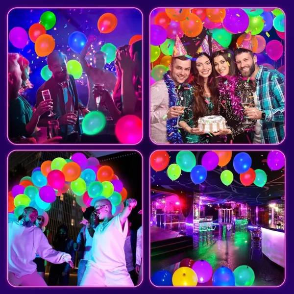 Globos neon multicolor paq. 100 pcs - Image 6