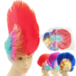 Peluca arcoiris creta de gallo