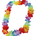 Collar hawaianos tropical flores colores