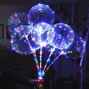Kit Globo burbuja transparente con luces LED