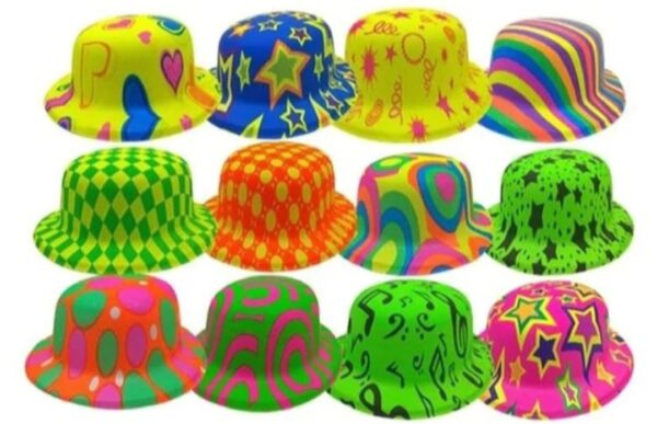 Sombrero neon estampado multicolor - Image 3