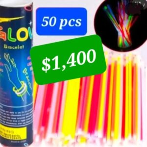 Pulcera neon paquete 50pcs