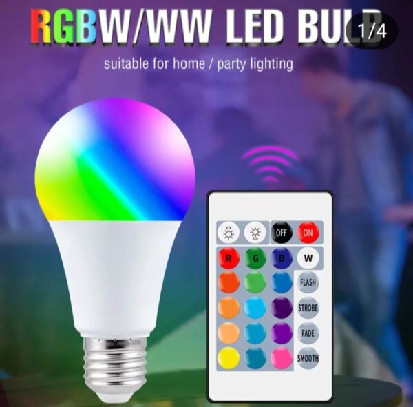 Bombillo RGB Led control remoto