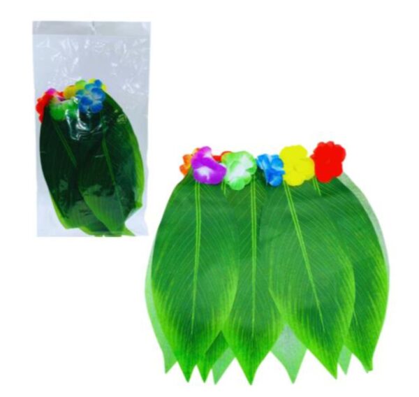 Falda tipo hoja hawaiana