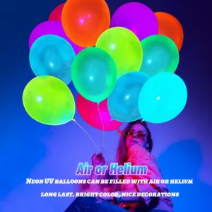 Globo latex neon redondo 100 pcs 12 pulg.