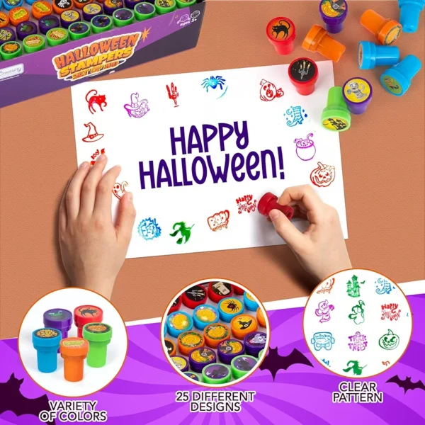 Sello Estampadores de Halloween de 1,4" 24pcs - Image 4