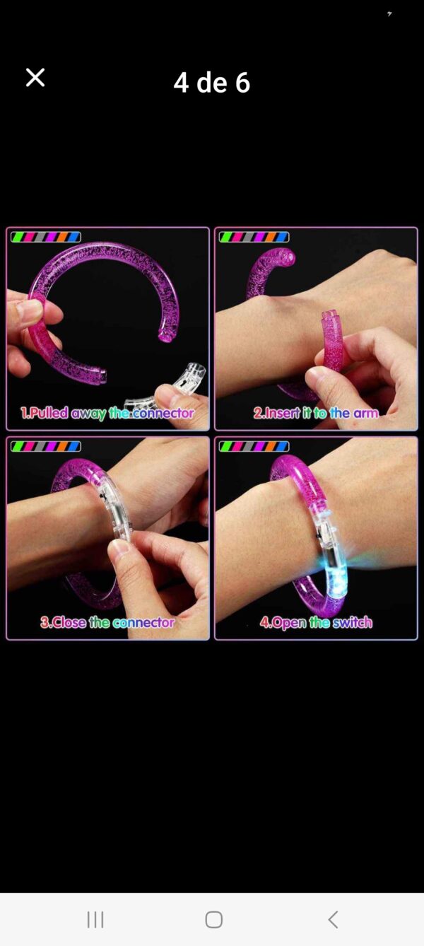 Pulsera led acrilico 1pcs - Image 5