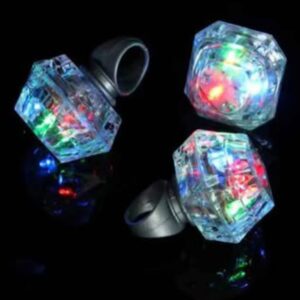 Anillo led diamante acrílicos
