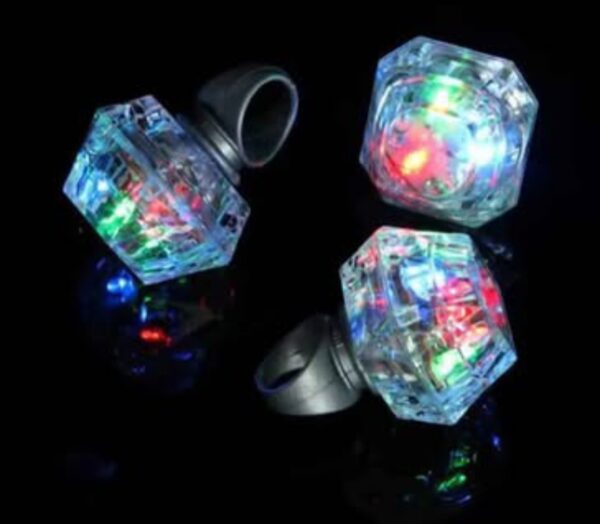 Anillo led diamante acrílicos