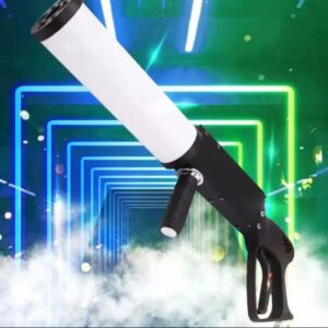 Pistola de confeti LED de CO2, 20 W, 7 colores, máquina de chorro