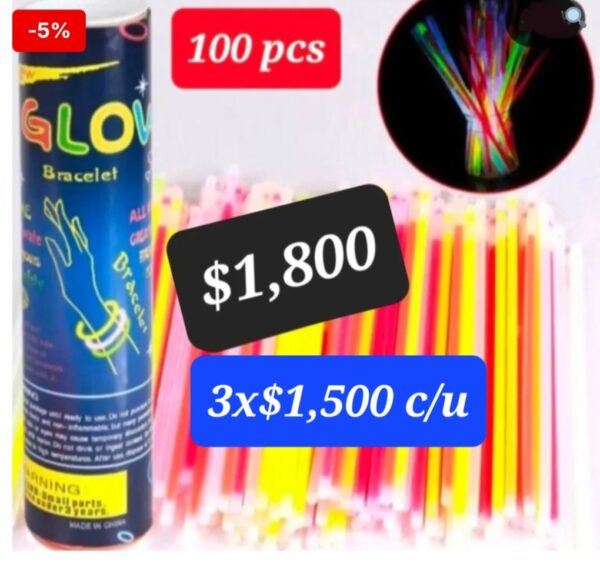 Oferta pulsera neon 100pcs