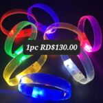 Oferta pulsera led plastico flexible 1pcs