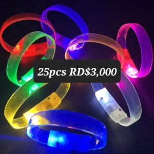 Oferta pulsera led plastico flexible 25pcs