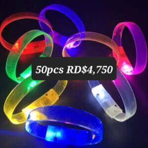 Oferta pulsera led plastico flexible 50pcs