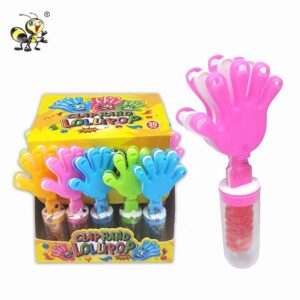Mini juguete de plástico colorido para aplaudir con las manos, caramelo