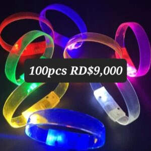 Oferta pulsera led plastico flexible 100pcs