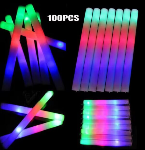04 Palo espuma led multicolore 100pcs - Image 3