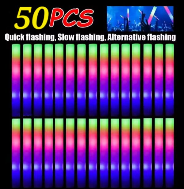 03 Palo espuma led multicolore 50pcs