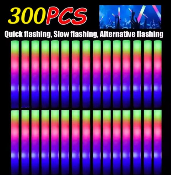 06 Palo espuma led multicolore 300pcs