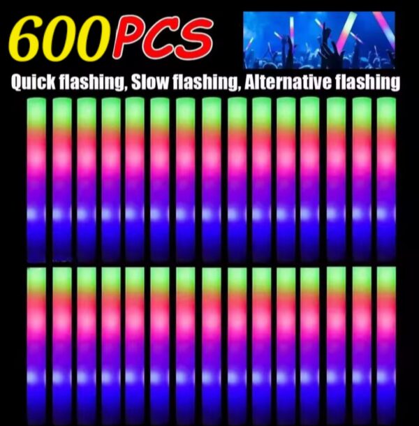 08 Palo espuma led multicolore 600pcs