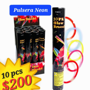 Pulsera neon paquete 10pcs