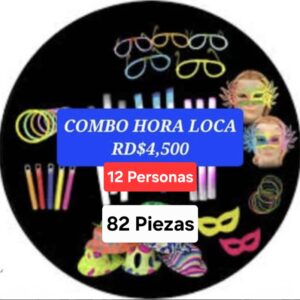 Combo hora loca 12 personas 82 piezas