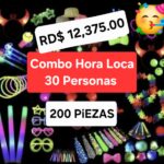 Combo hora loca 30 personas 200 piezas