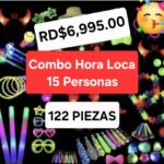 Combo hora loca 15 personas 122 piezas
