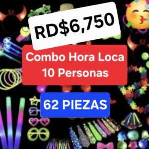 Combo hora loca 10 personas 62 piezas